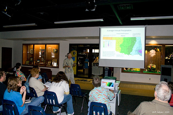 Dr. William Matthews talking about freshwater fish ecology